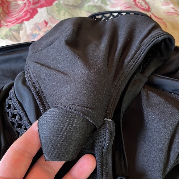 SWIMSUITS FOR ALL Size 10 Vneck Swimsuit Embroidered "Peek-A-Boo" Trim $98 NEW - Picture 11 of 16